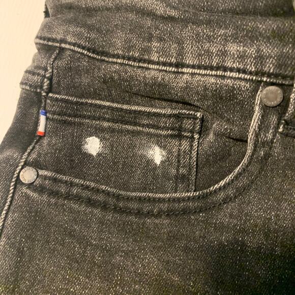 Si Tu Veux Superstack Black Wash Mens Jeans Size 34 - Picture 6 of 11